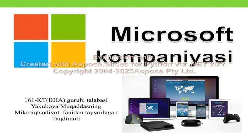 Microsoft kompaniyasi 1
