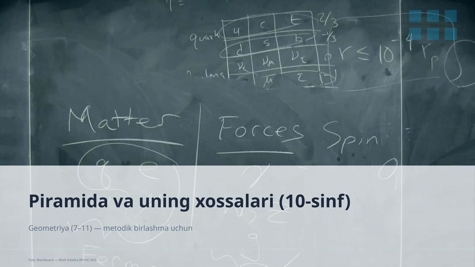 Piramida va uning xossalari (10-sinf) 1