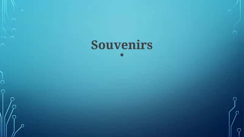 Souvenirs 1