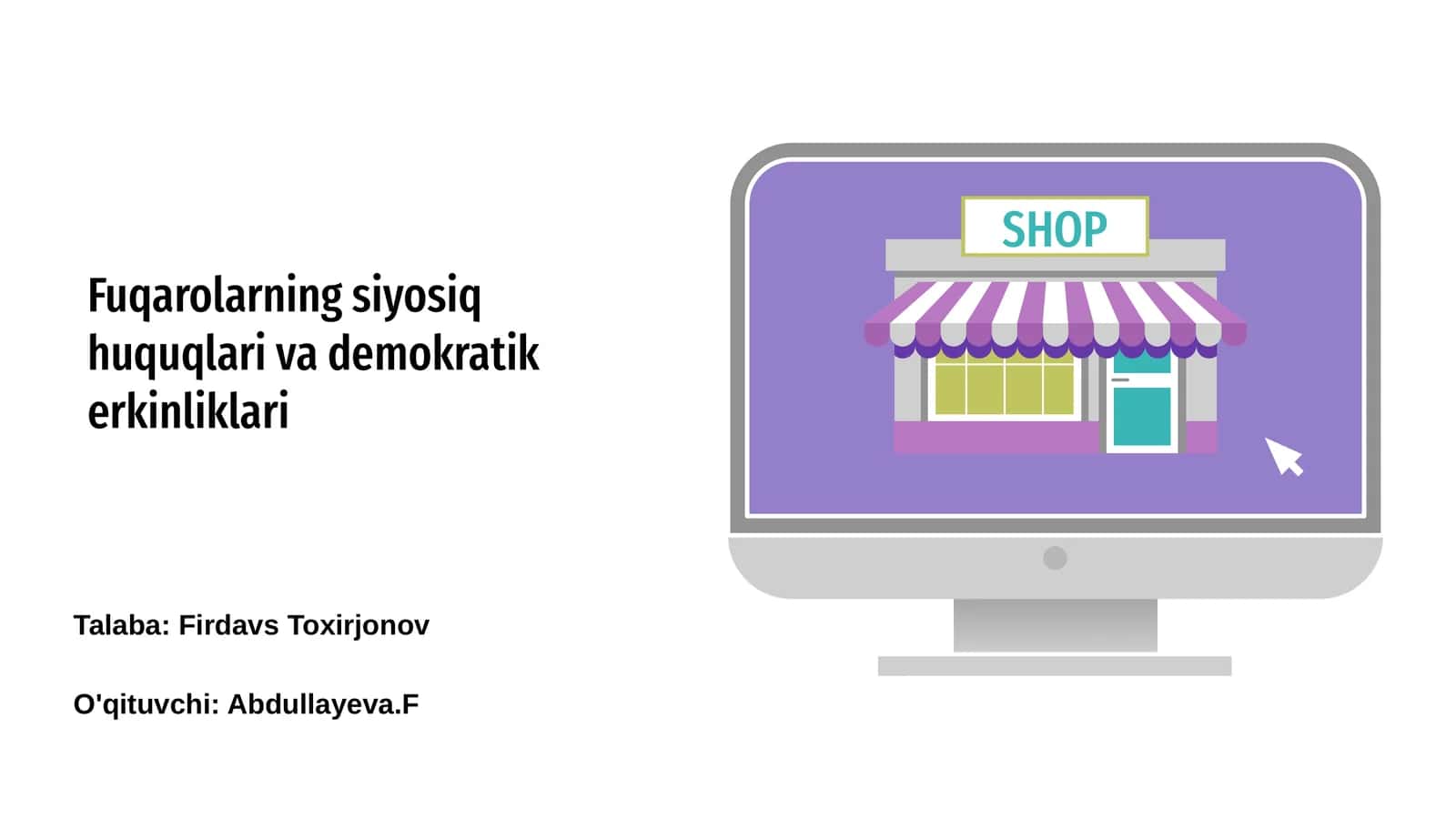 Fuqarolarning siyosiq huquqlari va demokratik erkinliklari 1