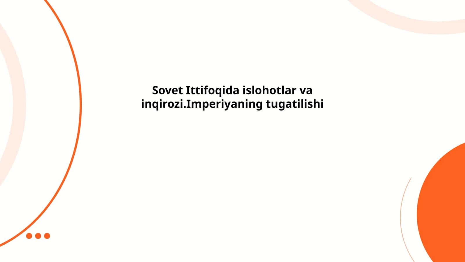 Sovet Ittifoqida iqtisodiy islohotlar 1