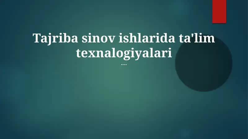 Eksperimental Dizayn va EdTex bilan Ma'lumotlar Tahlili 1