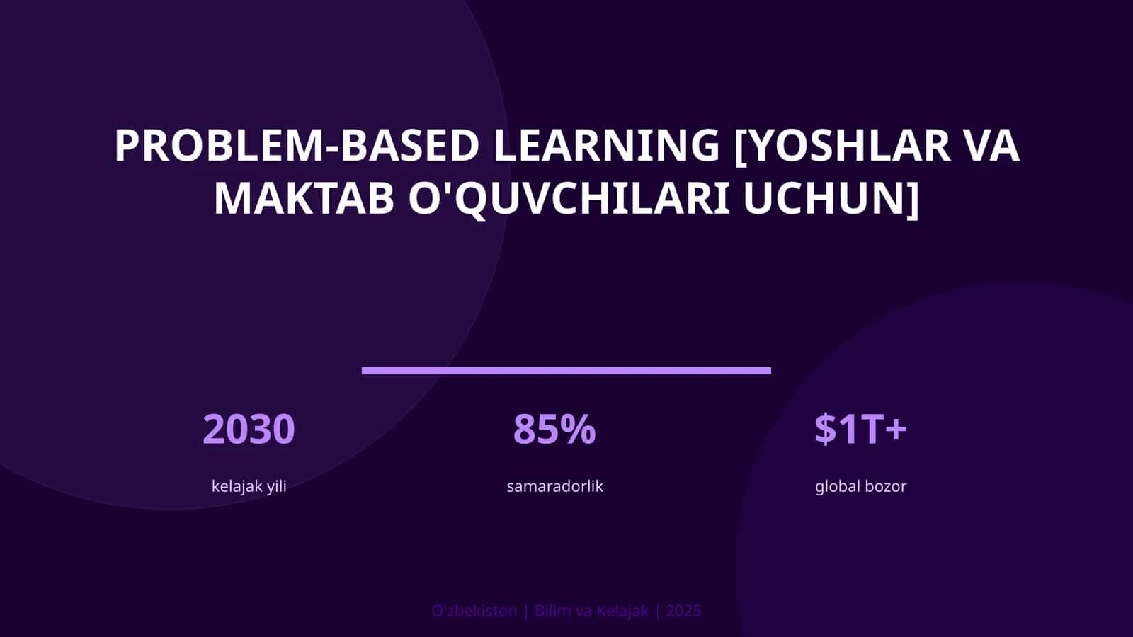 Problem-based learning [yoshlar va maktab o'quvchilari uchun] 1