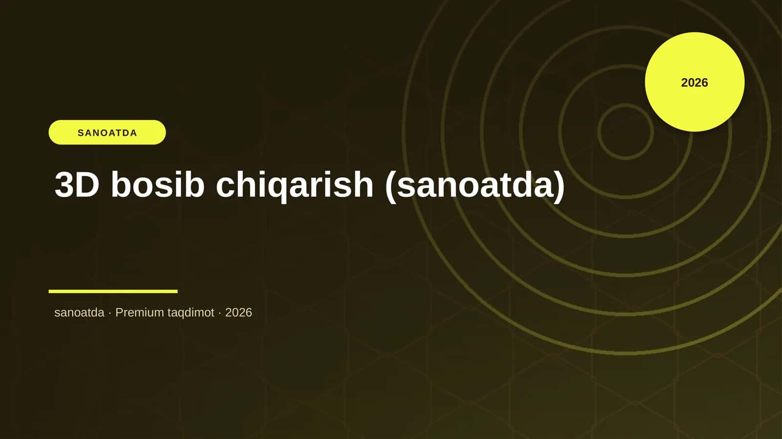 3D bosib chiqarish (sanoatda) 1