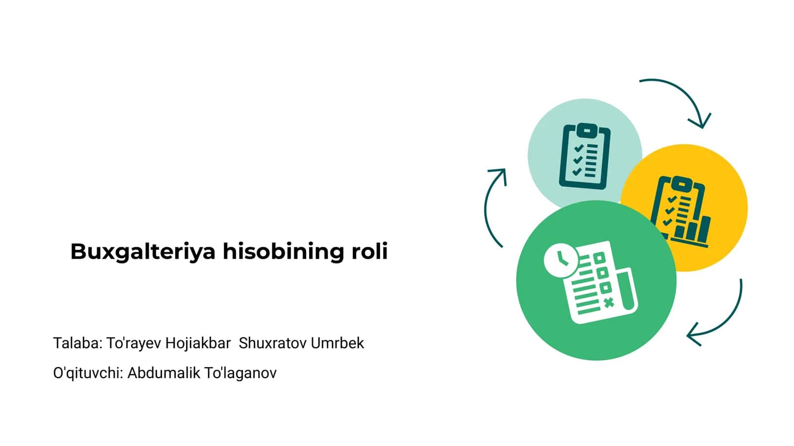 Buxgalteriya hisobining roli 1