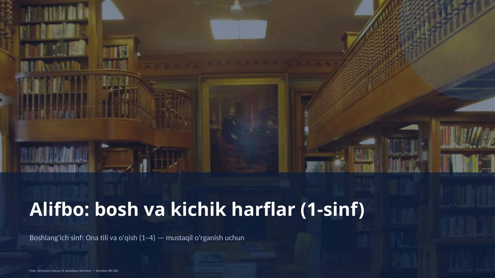 Alifbo: bosh va kichik harflar (1-sinf) 1