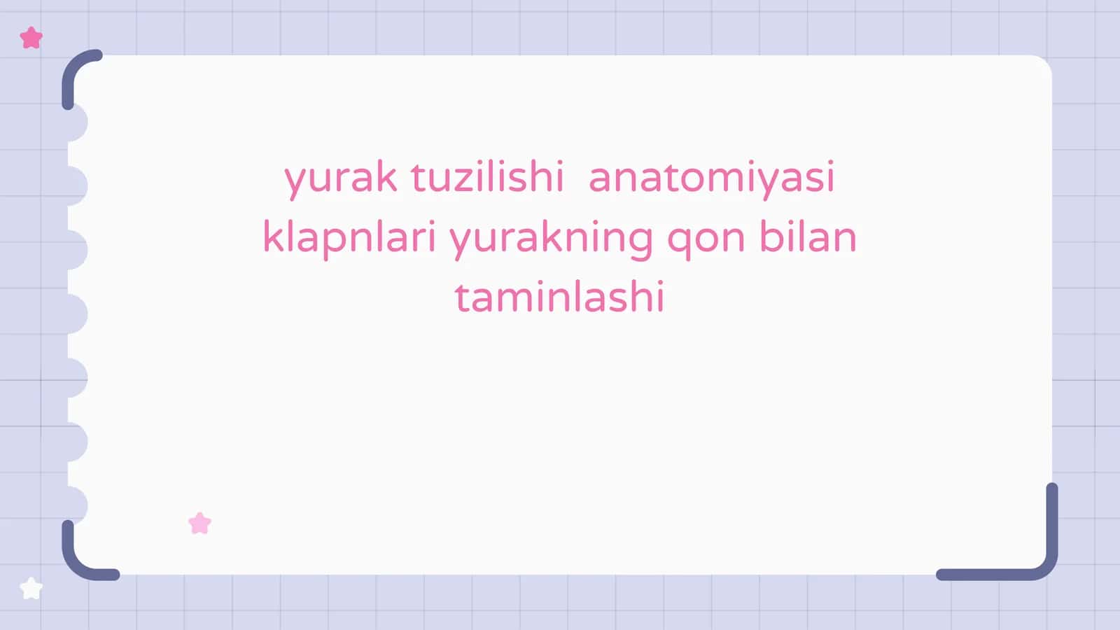 Yurak tuzilishi anatomiyasi klablari 1