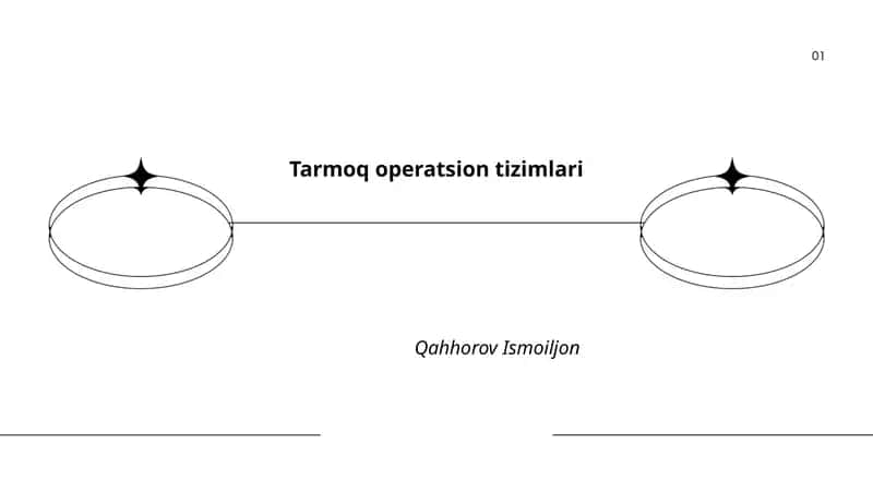 Tarmoq operatsion tizimlari 1
