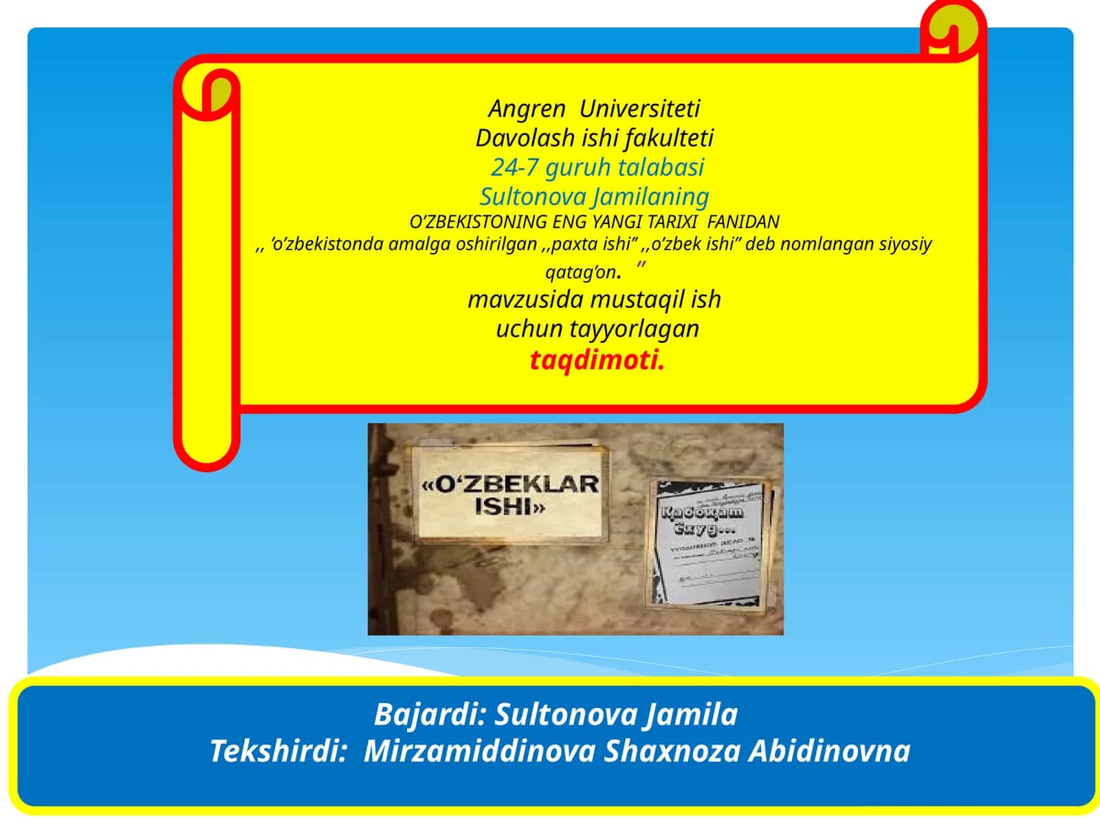 O’Zbekistonda Amalga Oshirilgan Paxtaishi 1