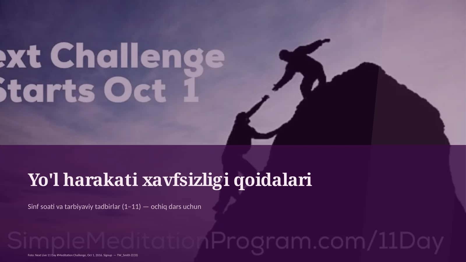 Yo'l harakati xavfsizligi qoidalari 1