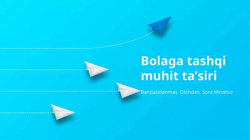 Bolaga tashqi muhit taʼsiri 1