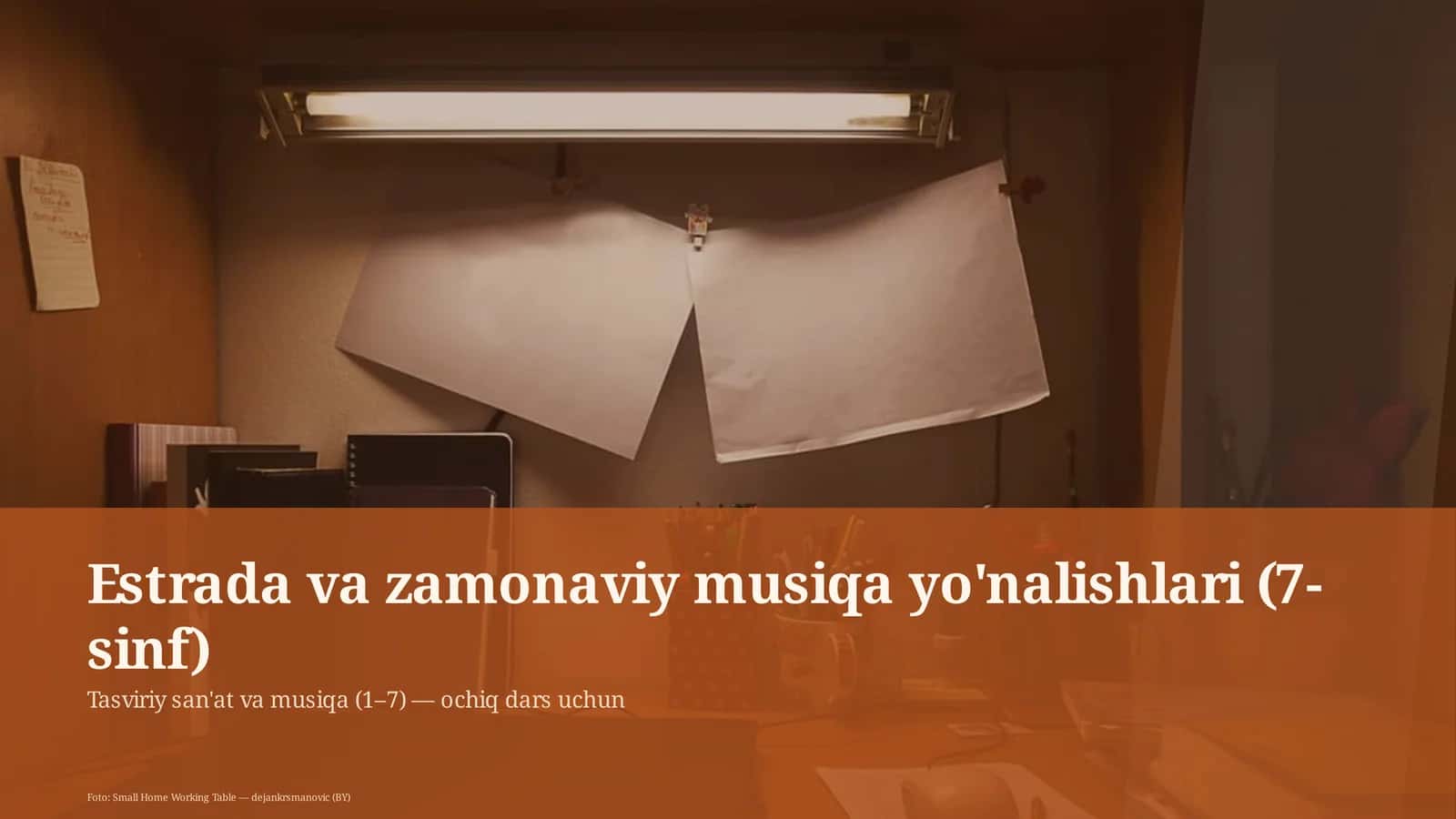Tasviriy san'at va musiqa (1– 7) — ochiq dars uchun 1