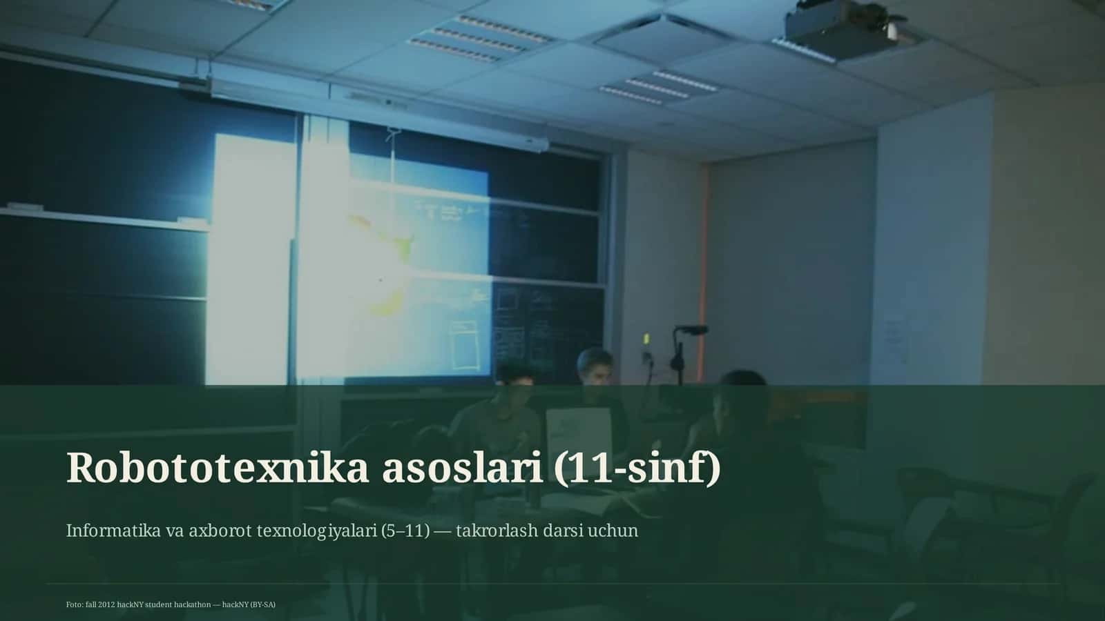 Robototexnika asoslari (11-sinf) 1