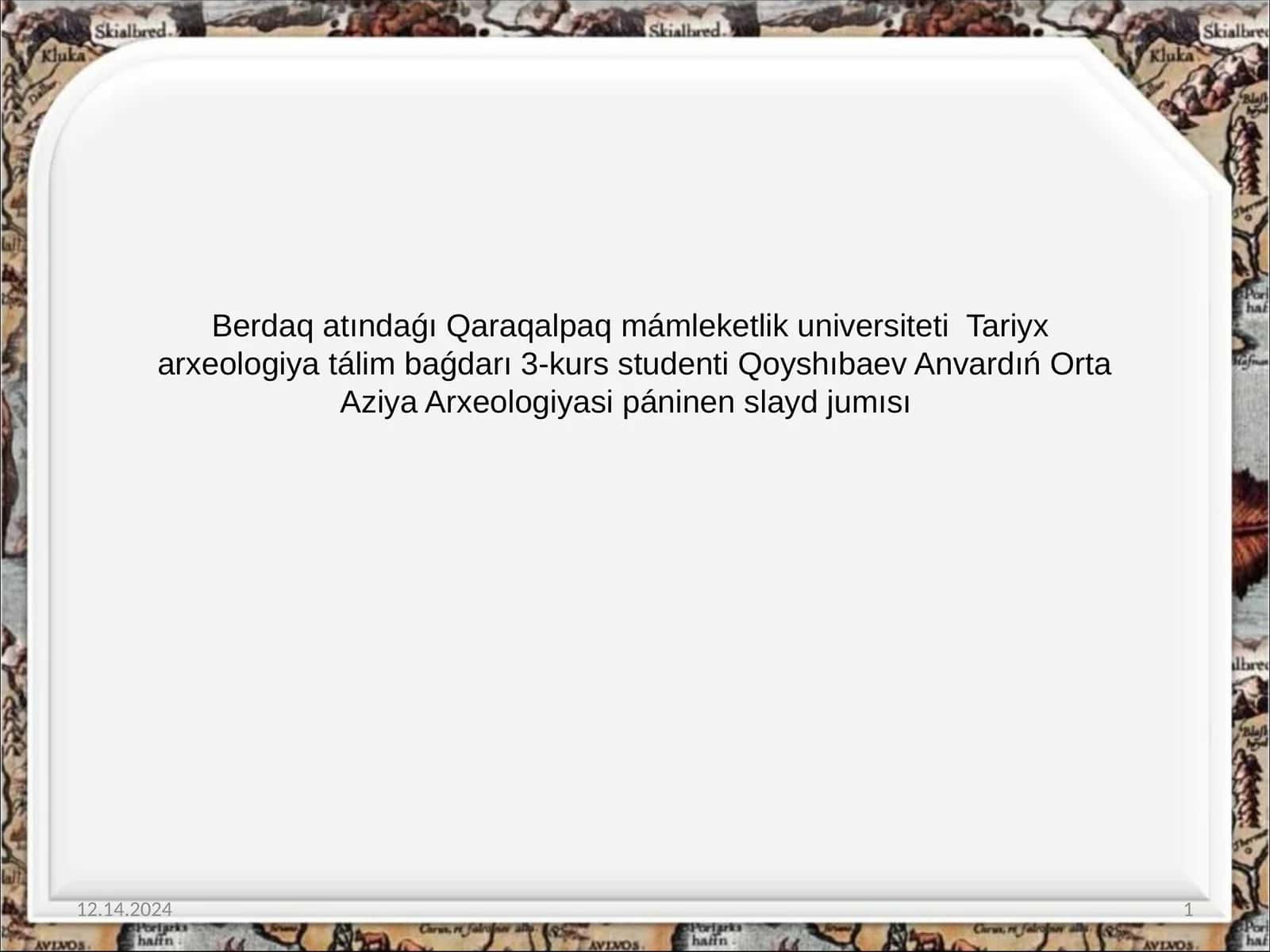 Ferǵana erte orta asirler dawiri estelikleri 1