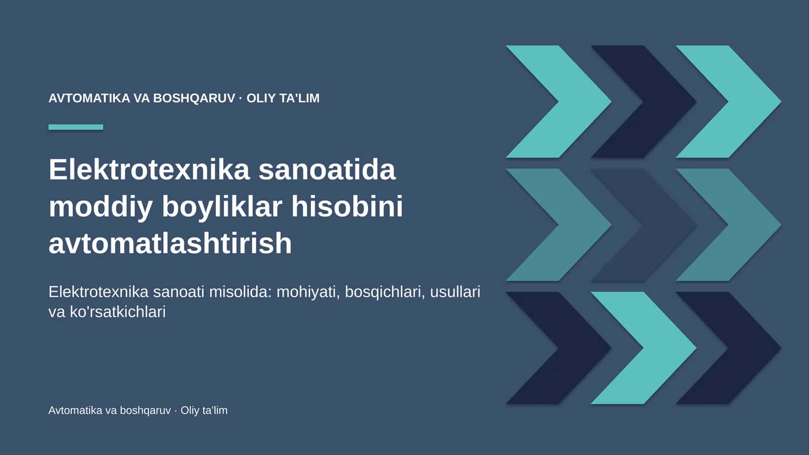 elektrotexnika sanoatida moddiy boyliklar hisobini avtomatlashtirish 9024 1