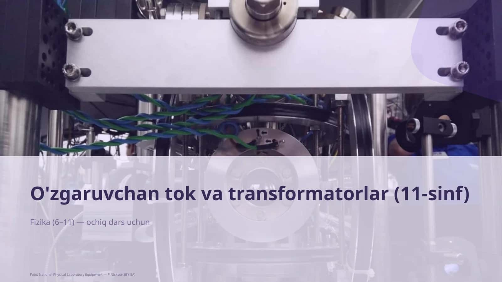 O'zgaruvchan tok va transformatorlar (11-sinf) 1