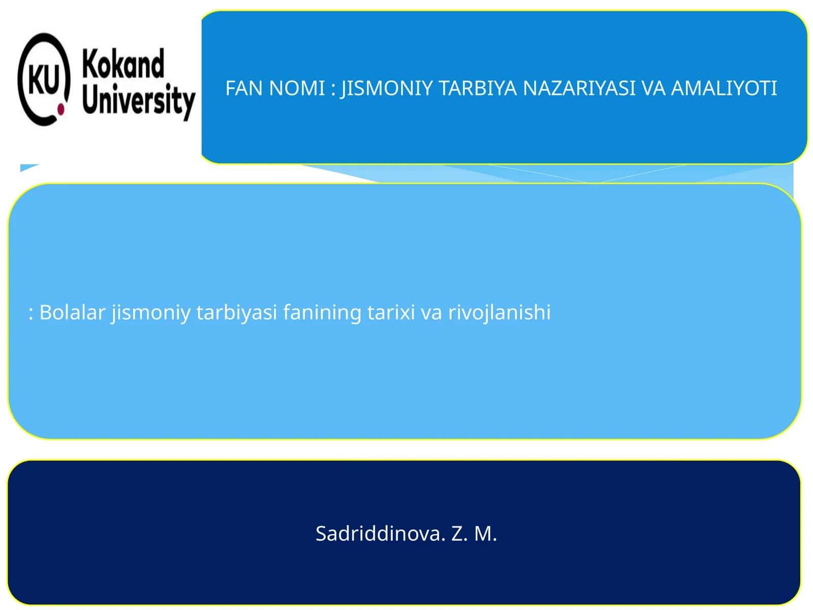 Bolalar jismoniy tarbiyasi fanining tarixi va rivojlanishi 1