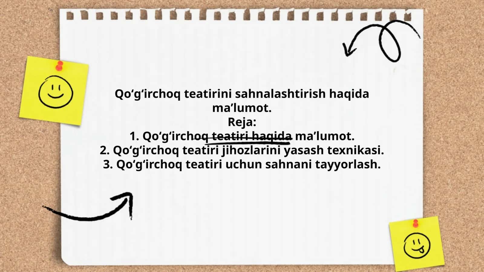 Qoʻgʻirchoq teatiri sahnalashtirish 1