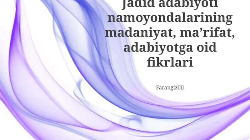 Modern davrda ta'lim 1