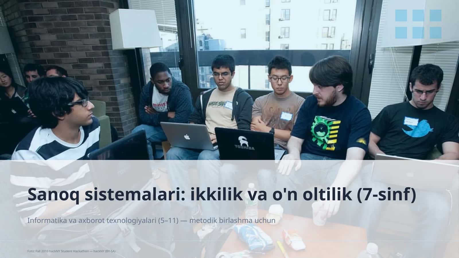 Sanoq sistemalari: ikkilik va o'n oltilik (7-sinf) 1