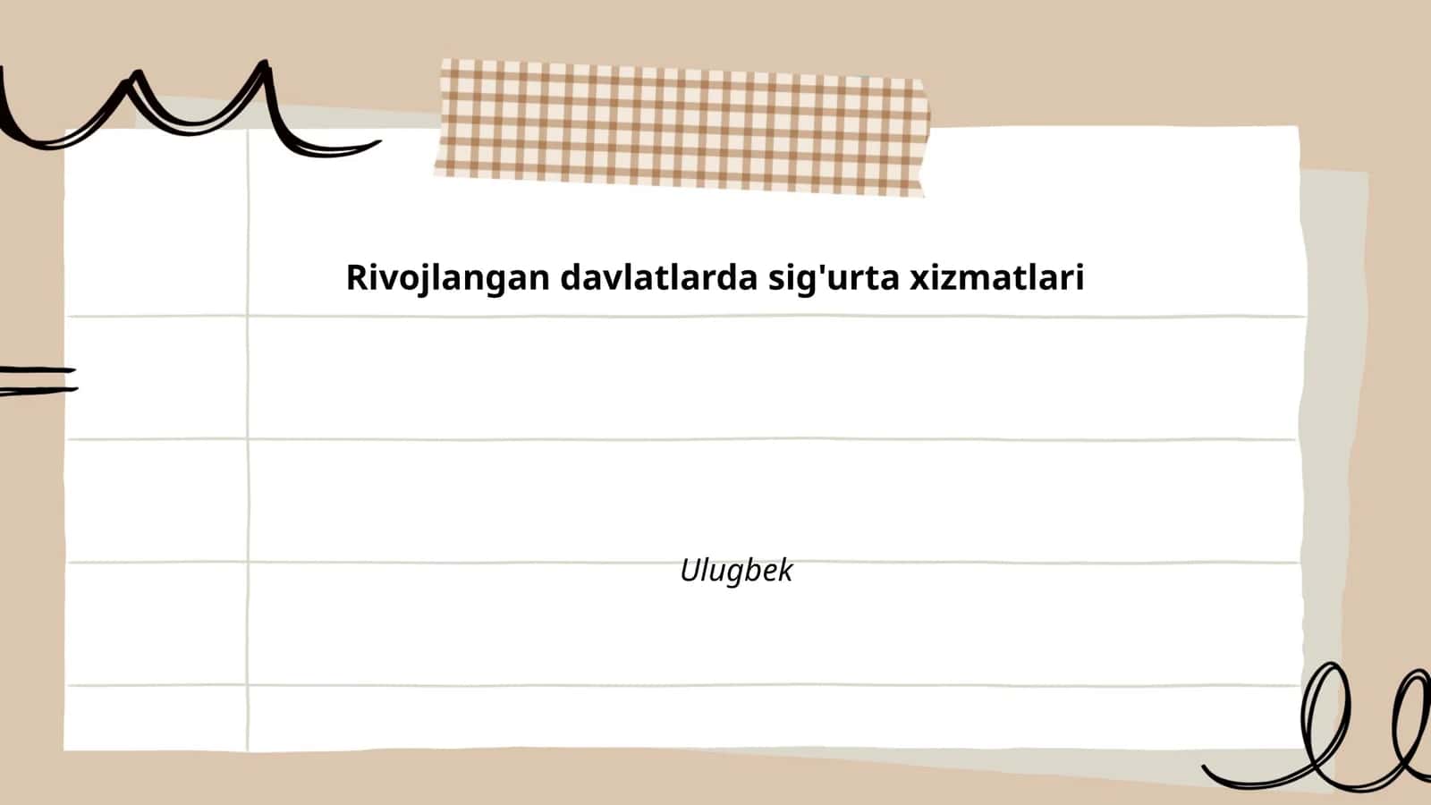 Sug'urta bozorining rivojlanishi 1