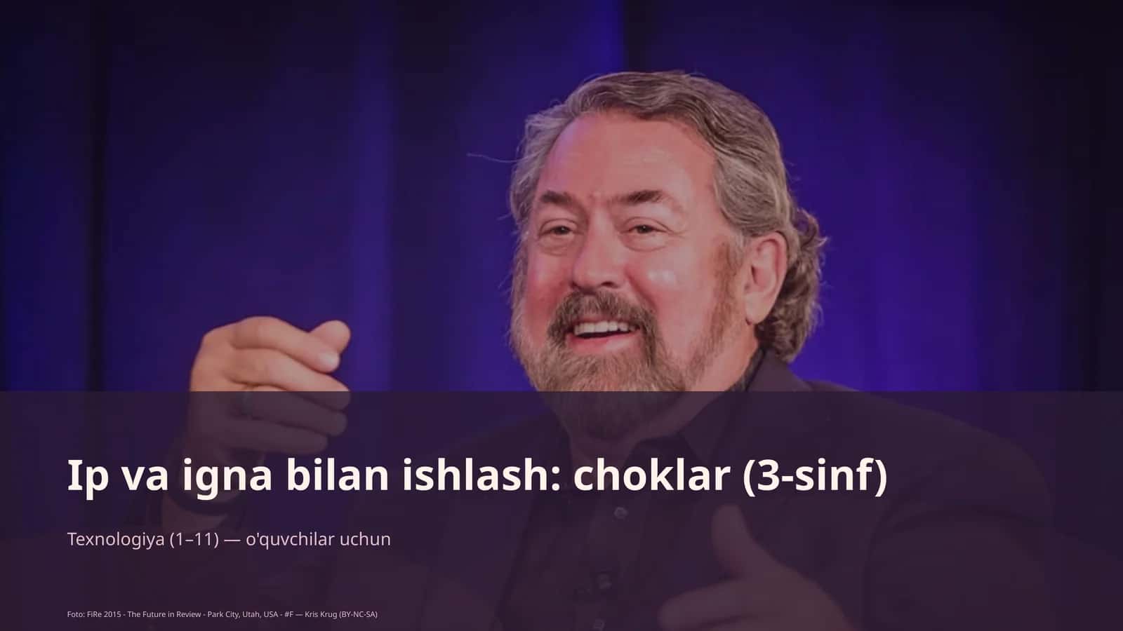 Ip va igna bilan ishlash: choklar (3-sinf) 1