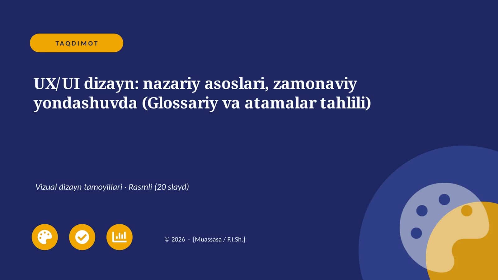 UX/UI dizayn: nazariy asoslari, zamonaviy yondashuvda (Glossariy va atamalar tahlili) 1