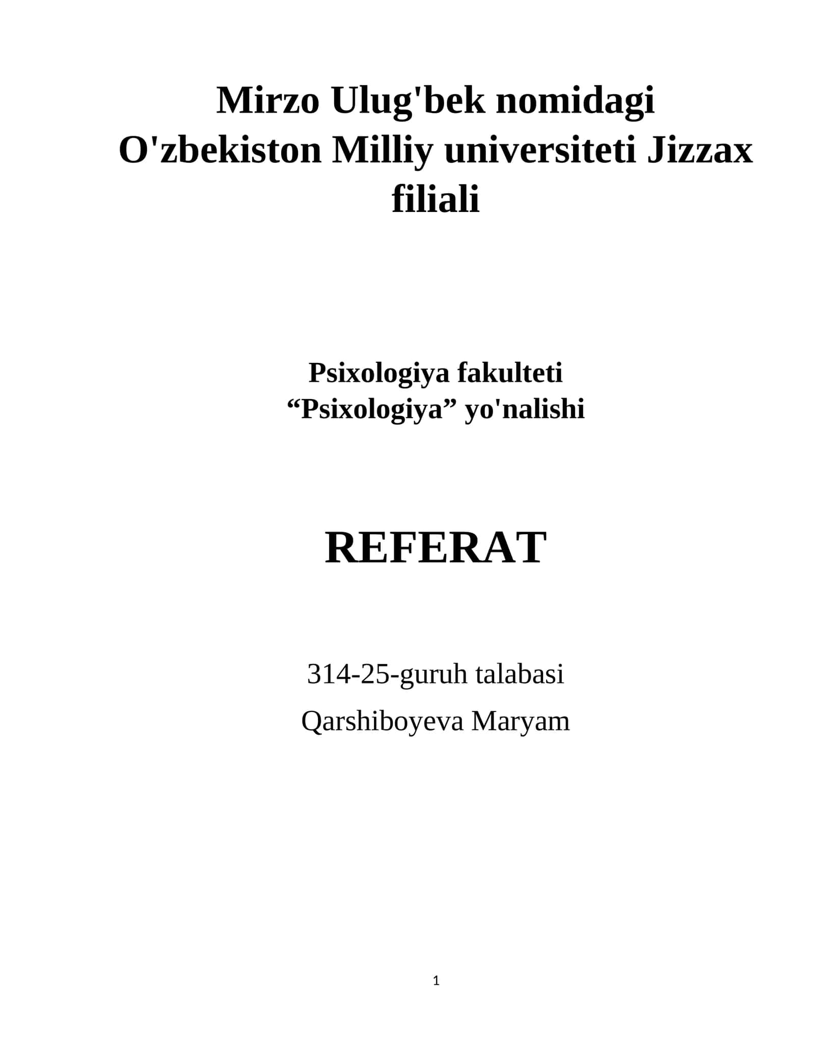 Bola rivojlanishida o`qitish muammosi 1