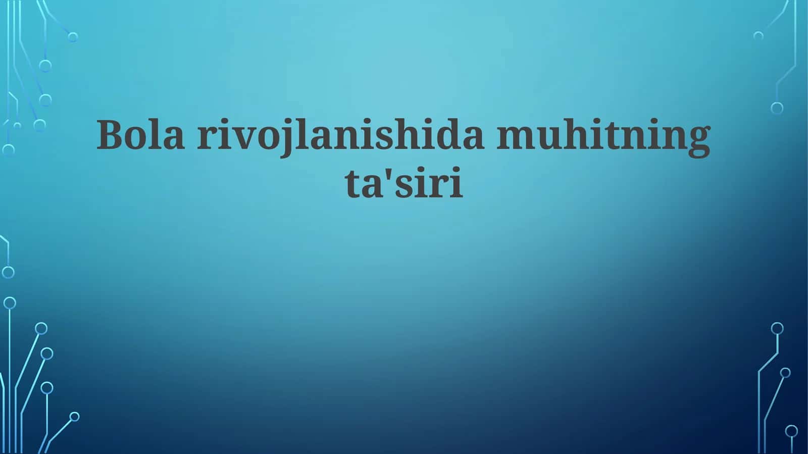 Ekologik qoidalar va to'p ishlab chiqarish 1