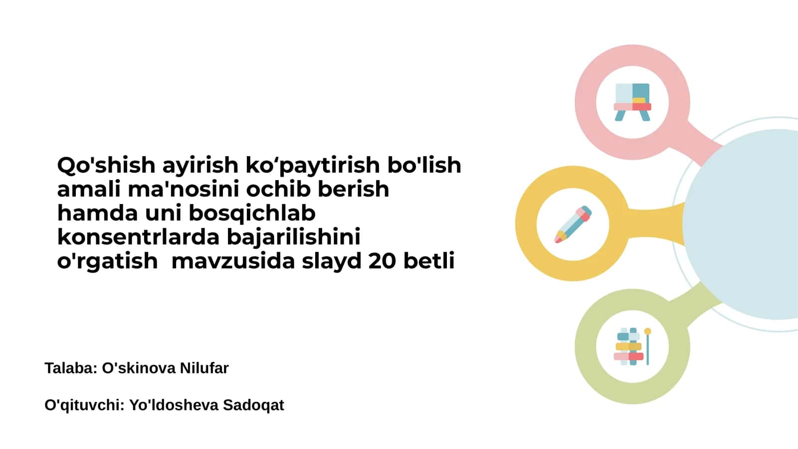 Qo'shish amali va uning ma'nosi 1