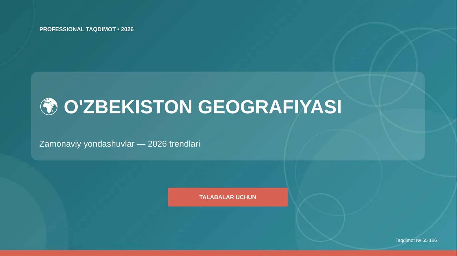 O'ZBEKISTON GEOGRAFIYASI 1