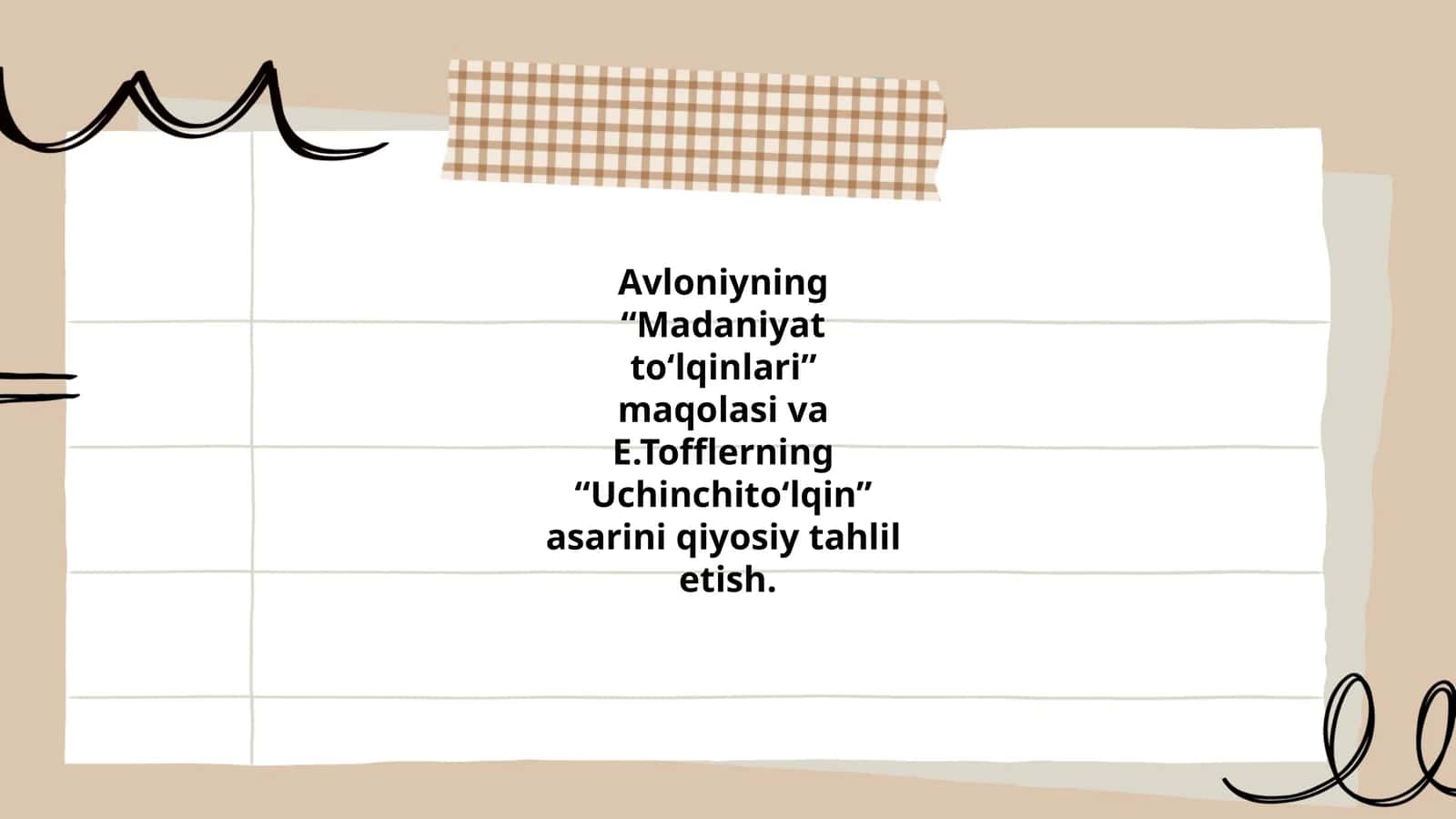 Madaniyat o'zgarishlari va Uchinchito‘lqin nazariyasi 1