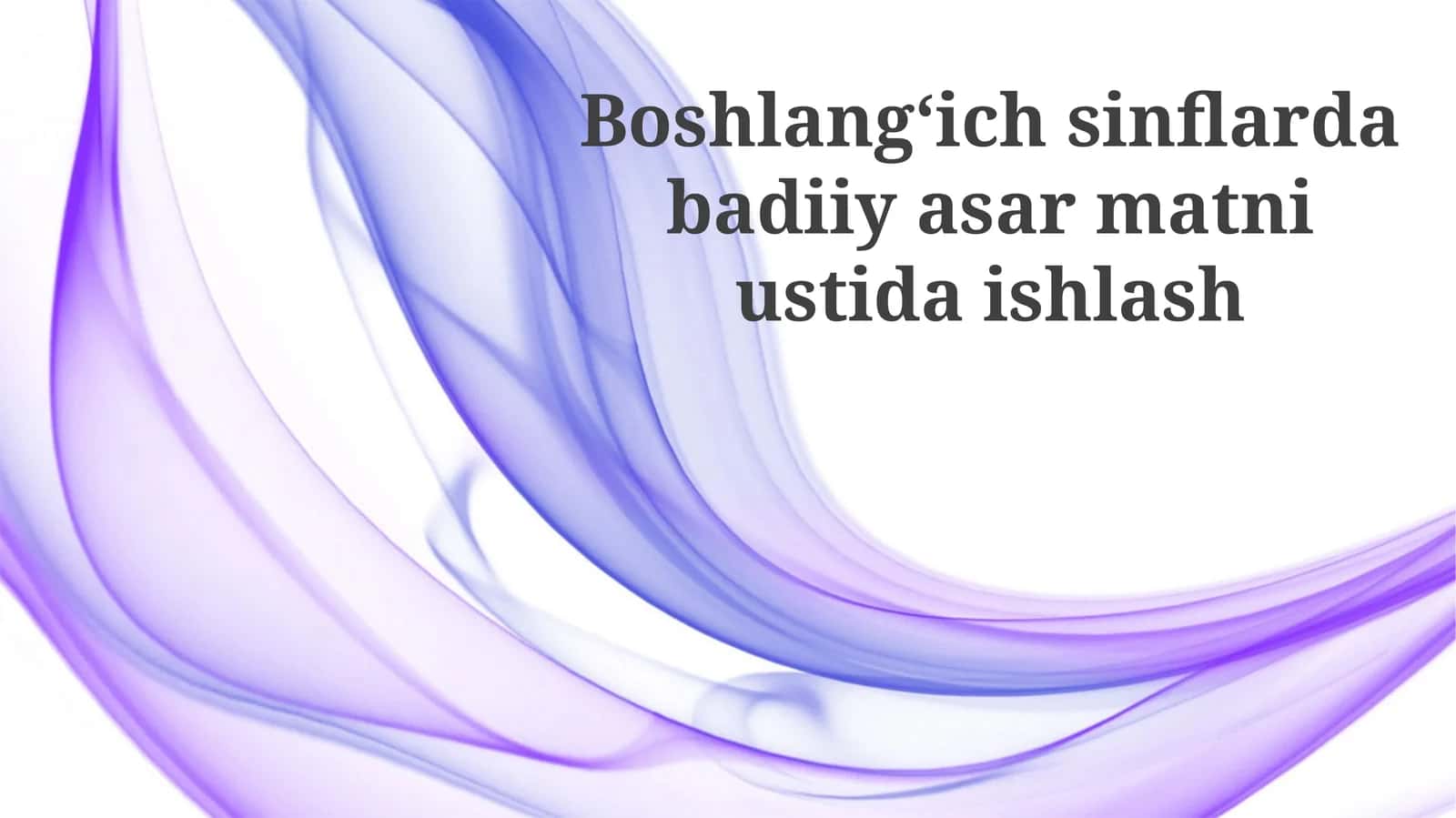 Baholash va taqdimot 1