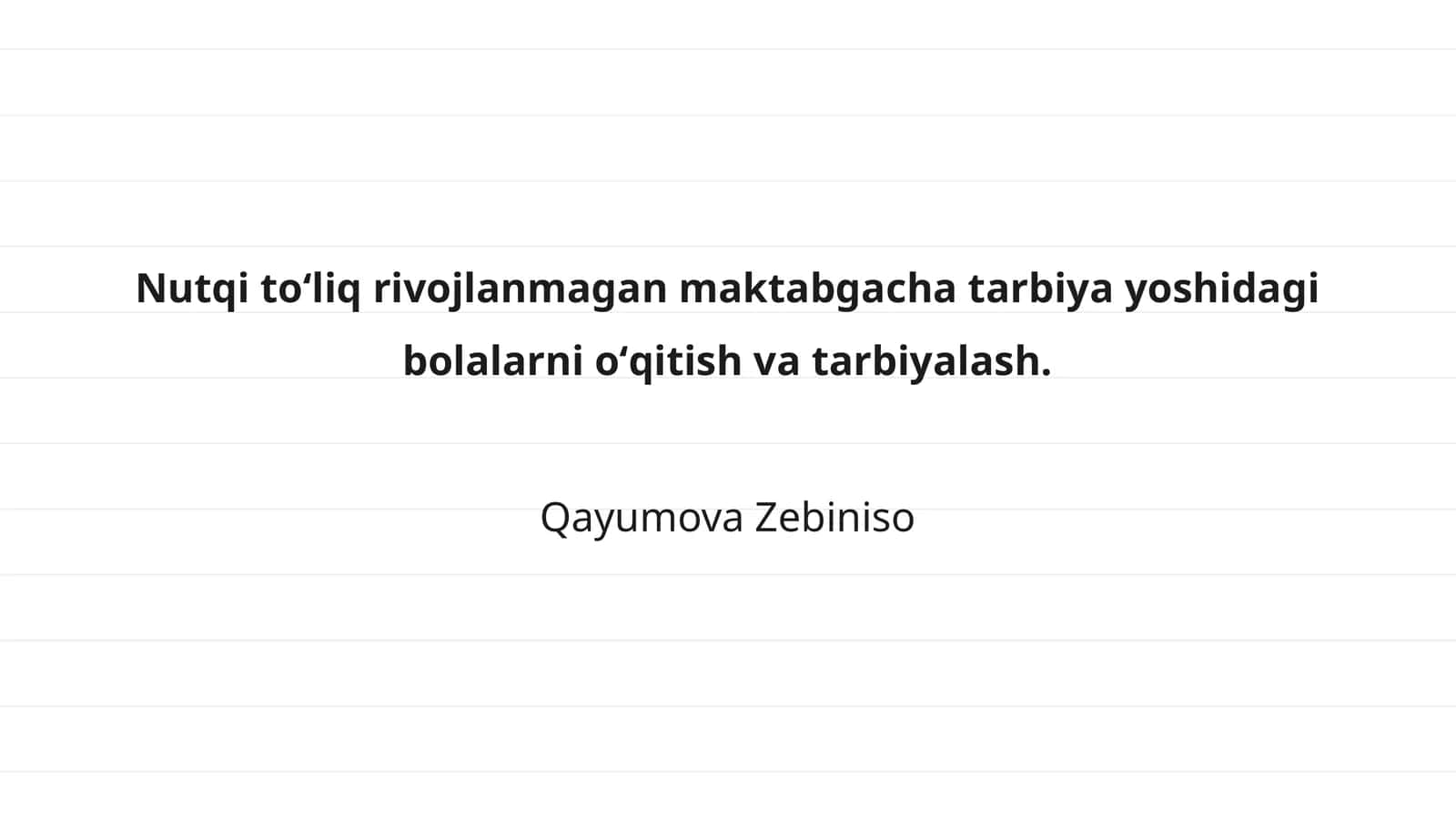 Nutqi rivojlanishining nazariy asoslari 1
