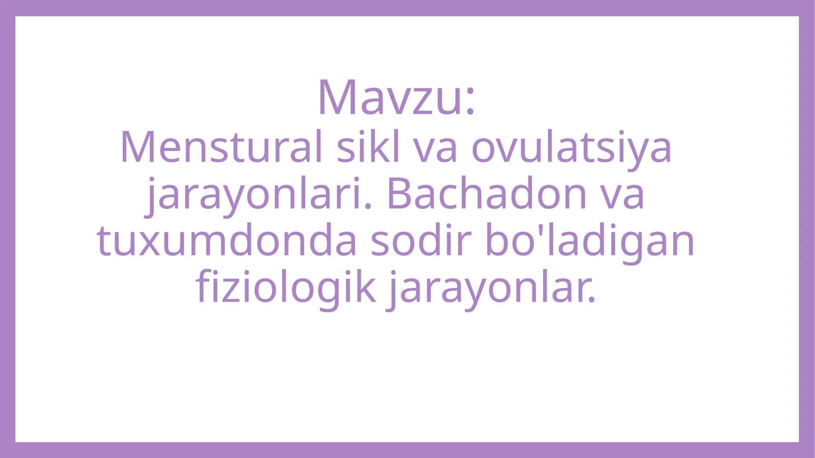 menstural sikl va ovulatsiya 1