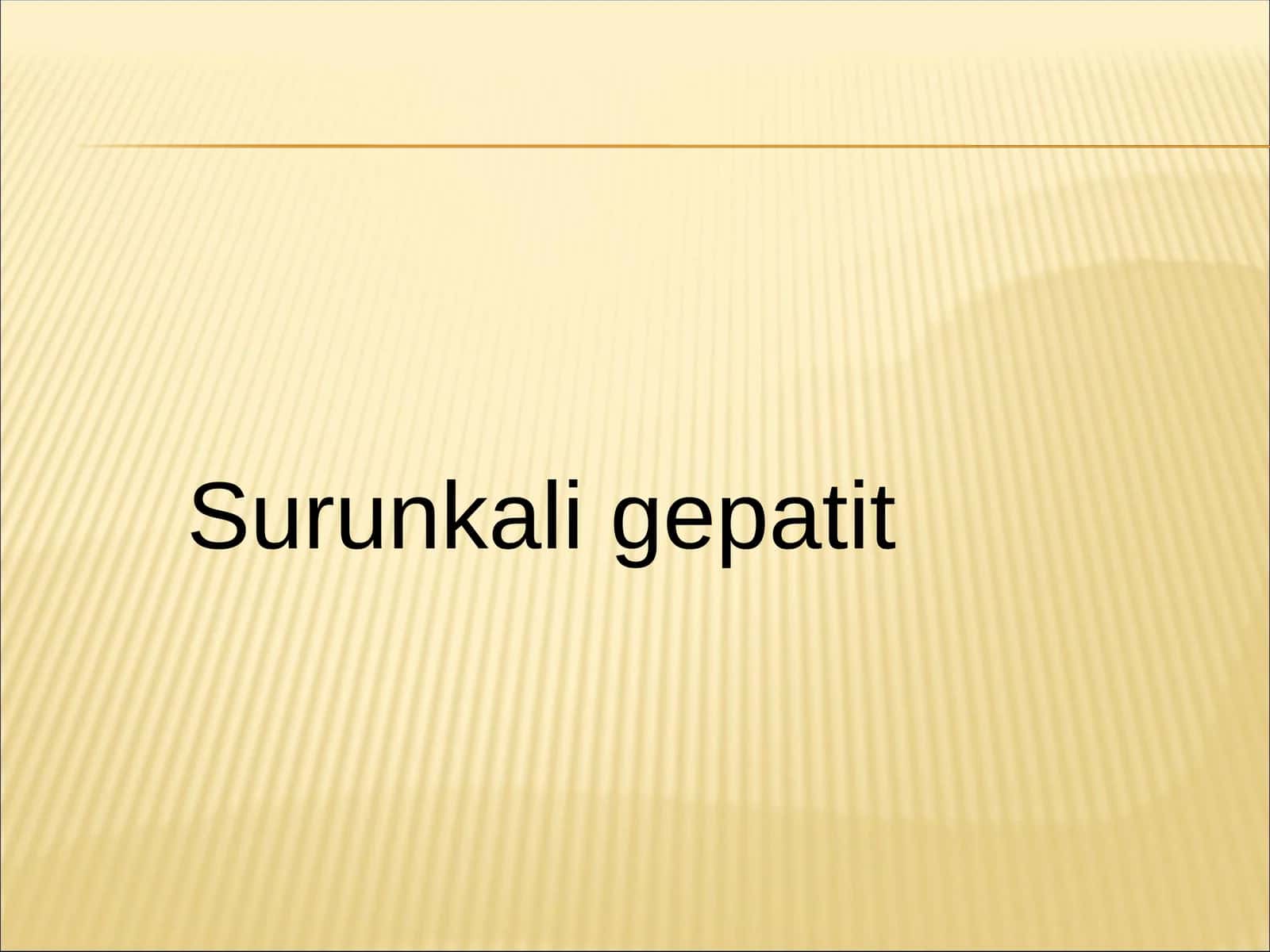 Surunkali gepatit (virusli) 1