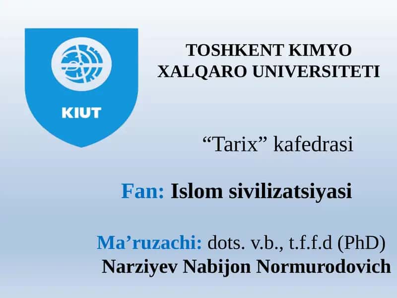 Islomsivilizatsiyasi 1