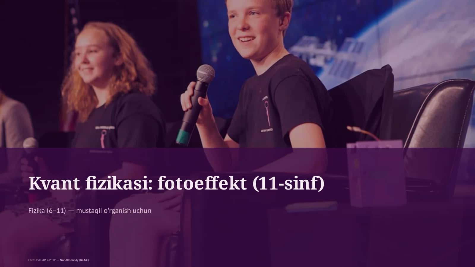 Kvant fizikasi: fotoeffekt (11-sinf) 1