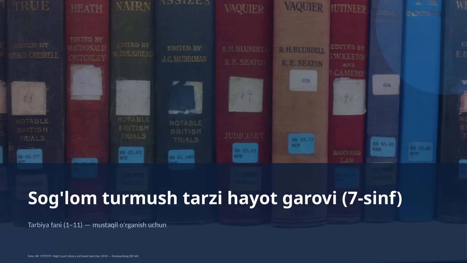 Sog'lom turmush tarzi hayot garovi (7-sinf) 1