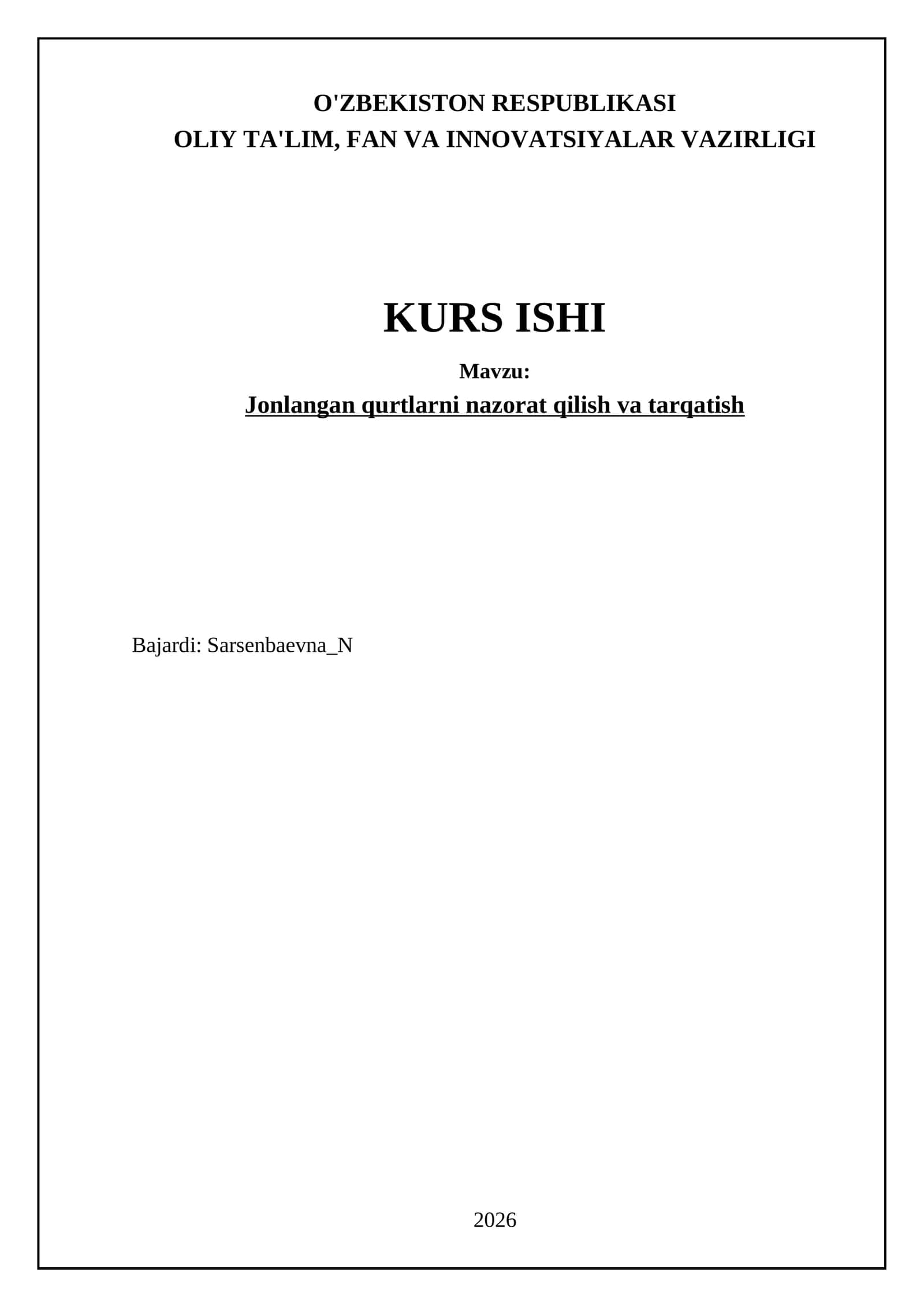 Jonlangan qurtlarni nazorat qilish va tarqatish 1