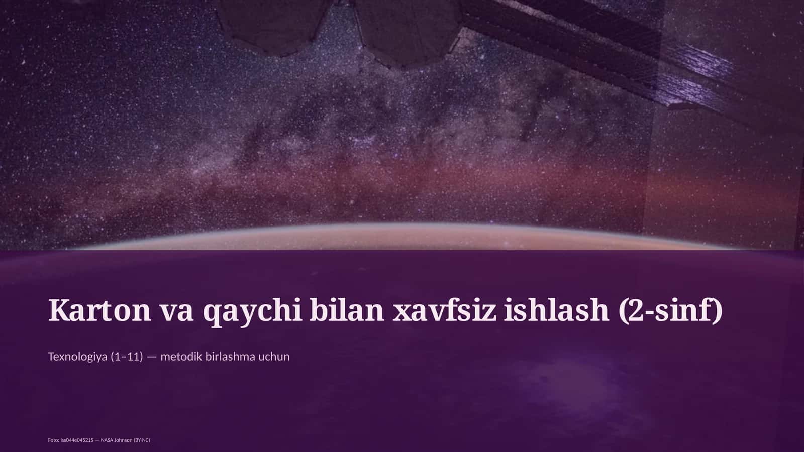 Karton va qaychi bilan xavfsiz ishlash (2-sinf) 1