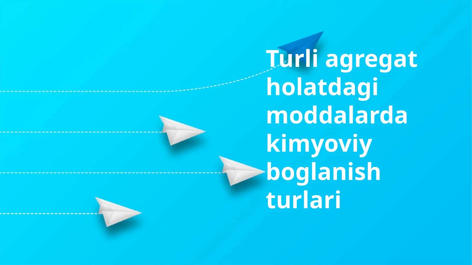 Turli agregat holatdagi moddalarda kimyoviy boglanish turlari 1