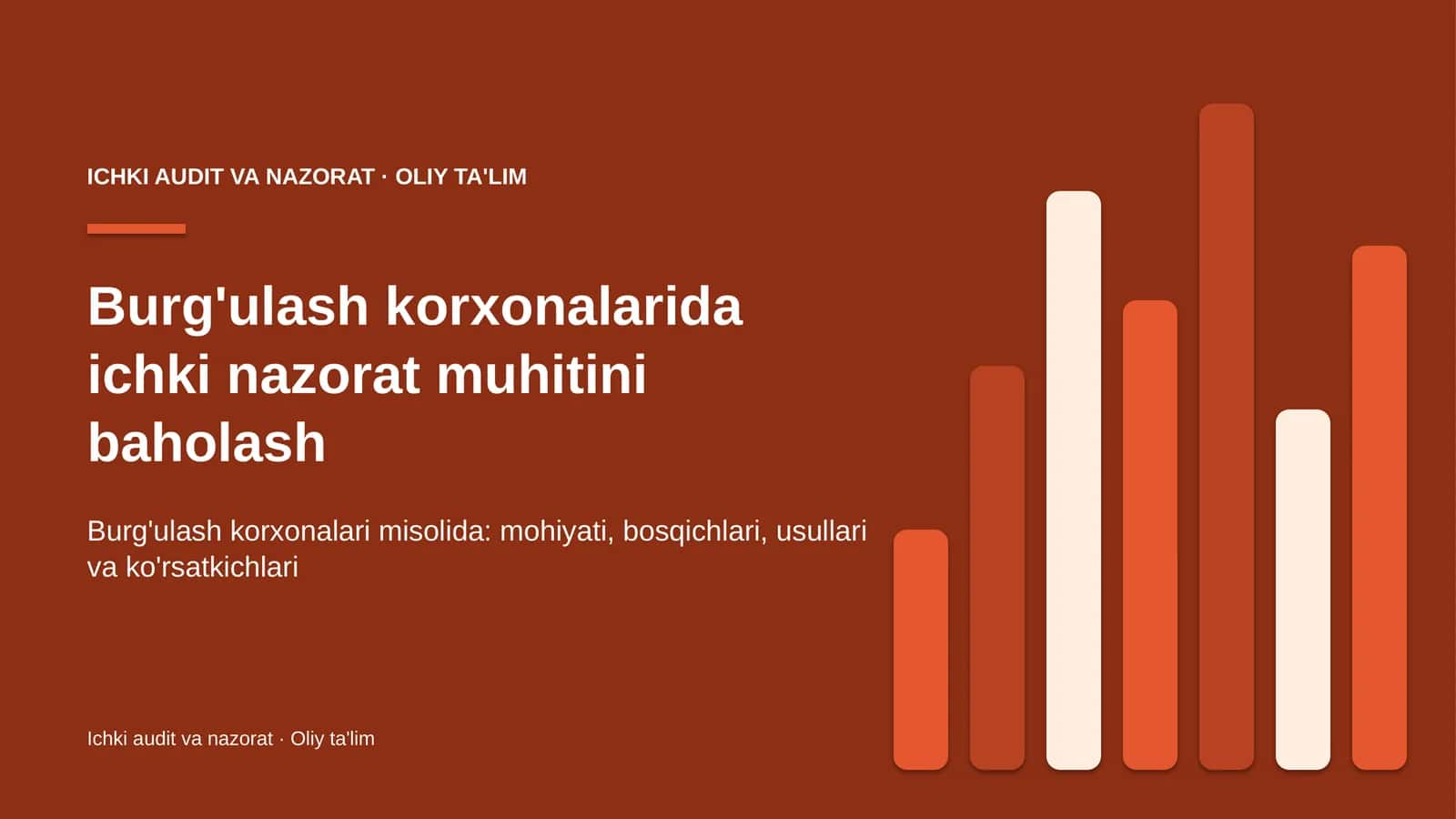 Burg'ulash korxonalarida ichki nazorat muhitini baholash 1