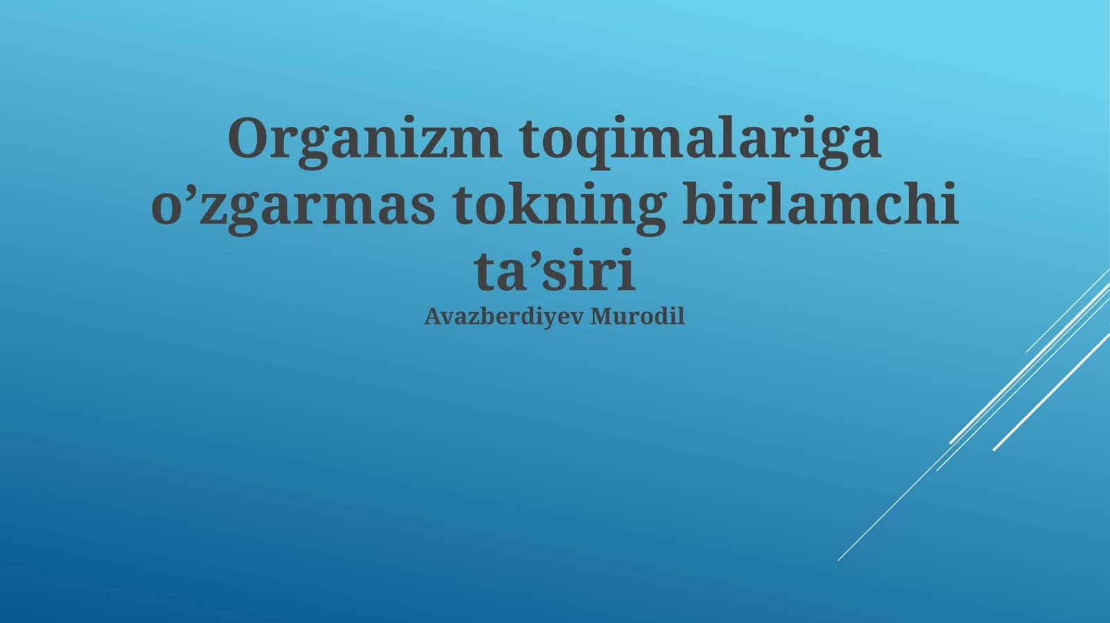 To'qimalar tarkibi 1