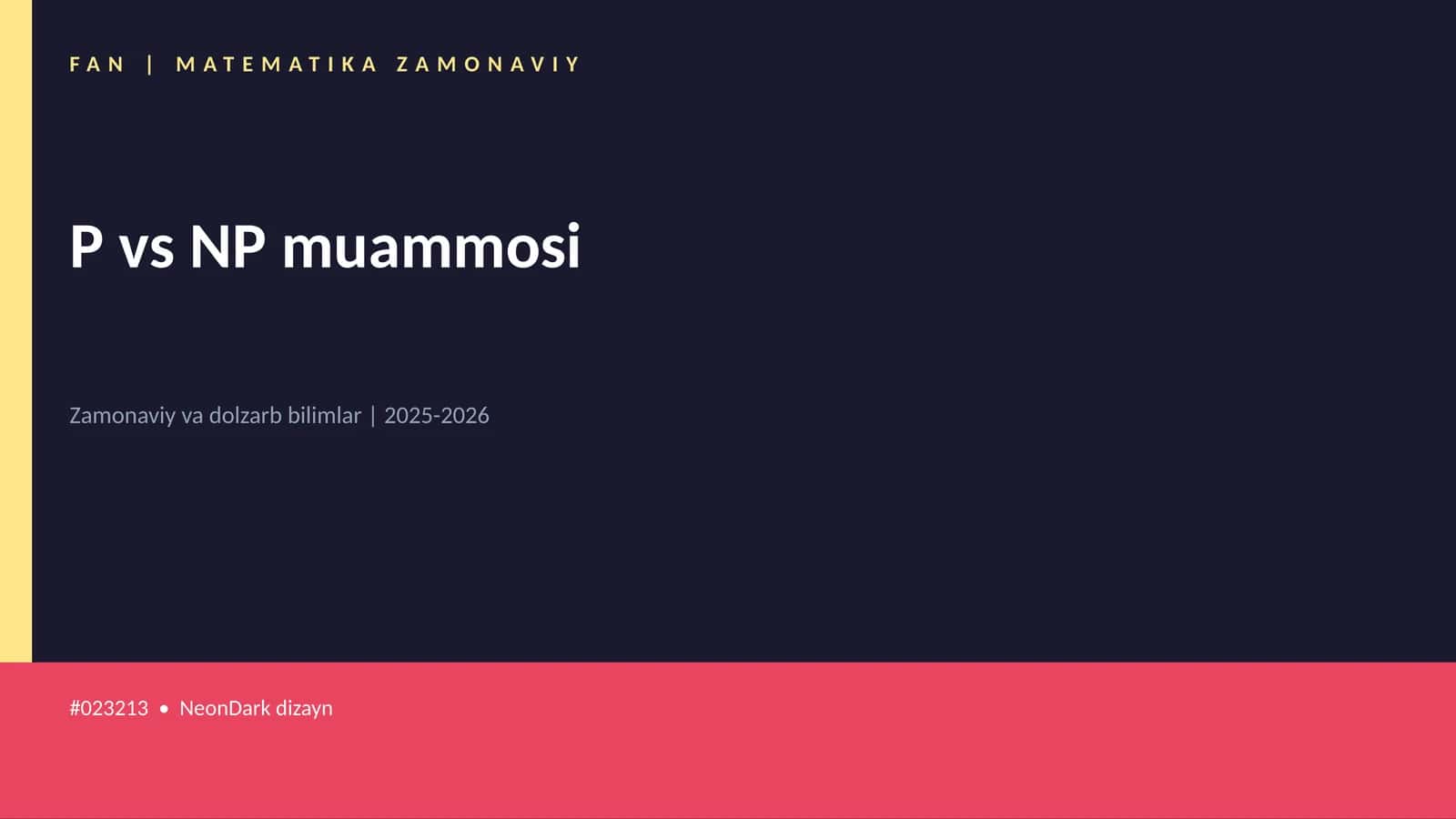 MATEMATIKA ZAMONAVIY 1
