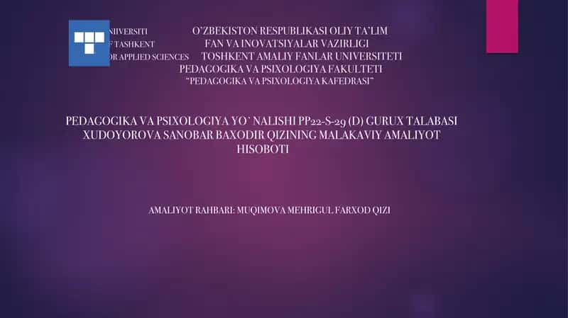 "Maqsadlarga intilish" psixologik-pedagogik diagnostik metodikasi 1