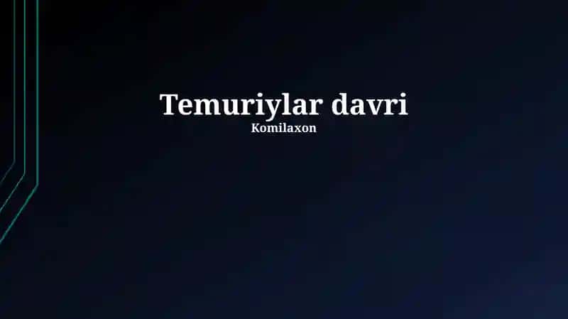Temuriylar davri