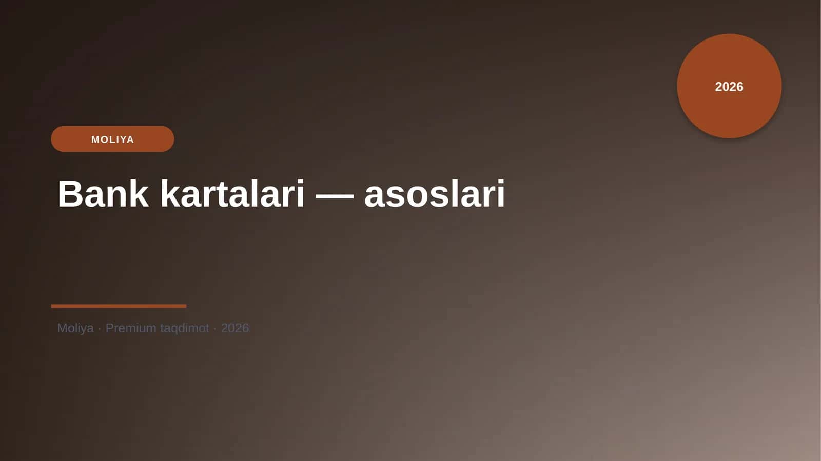 Bank kartalari — asoslari 1