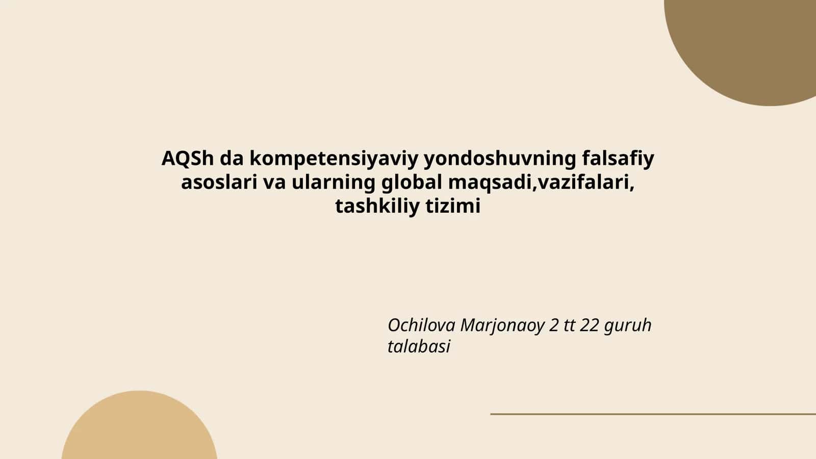 Kompetensiyaviy yondoshuvning falsafiy asoslari va ularning global maqsadi 1
