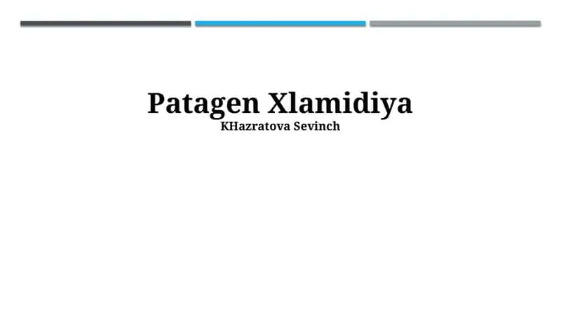 Patagen Xlamidiya 1